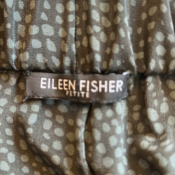 Eileen Fisher 100% Silk Georgette Pleat Pants szLP - Picture 8 of 14